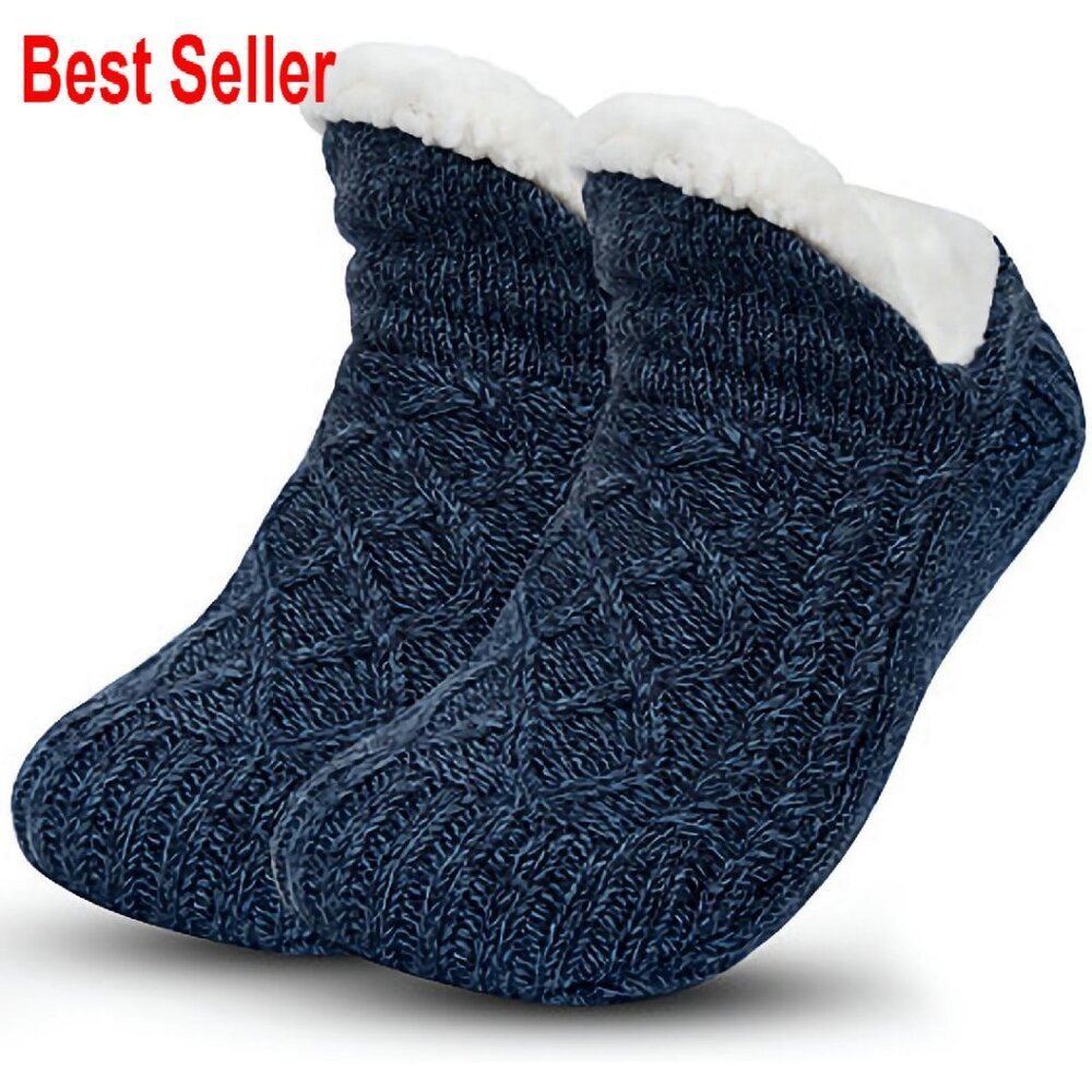 Fluffy Fuzzy Warm Slipper Socks Thick Fleece Lined Non-Slip Cozy Chic